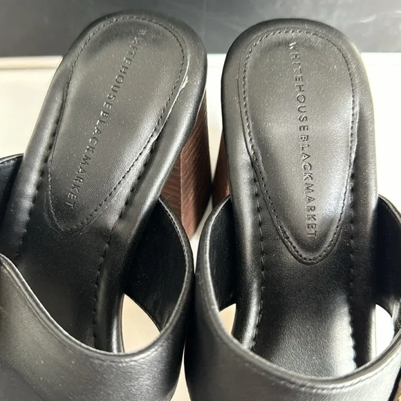 NWT WHBM Bamboo Buckle Mid-Heel Sandal Size 8 - Picture 9 of 10